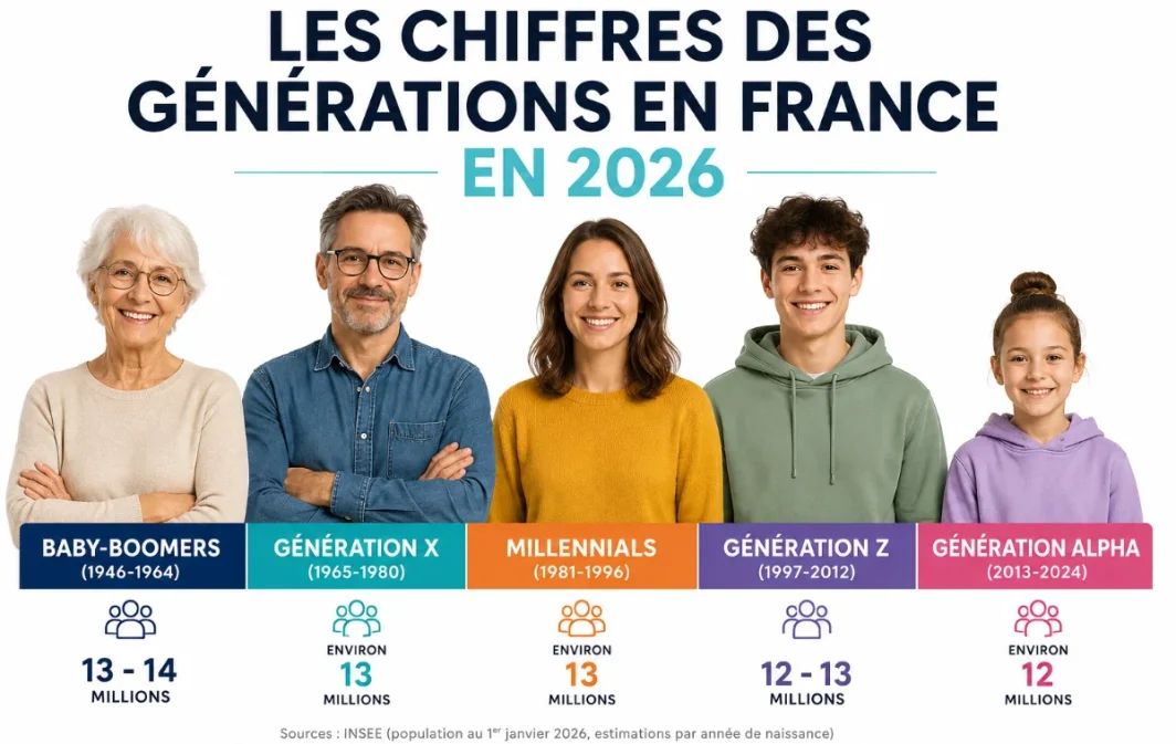 la population française par génération