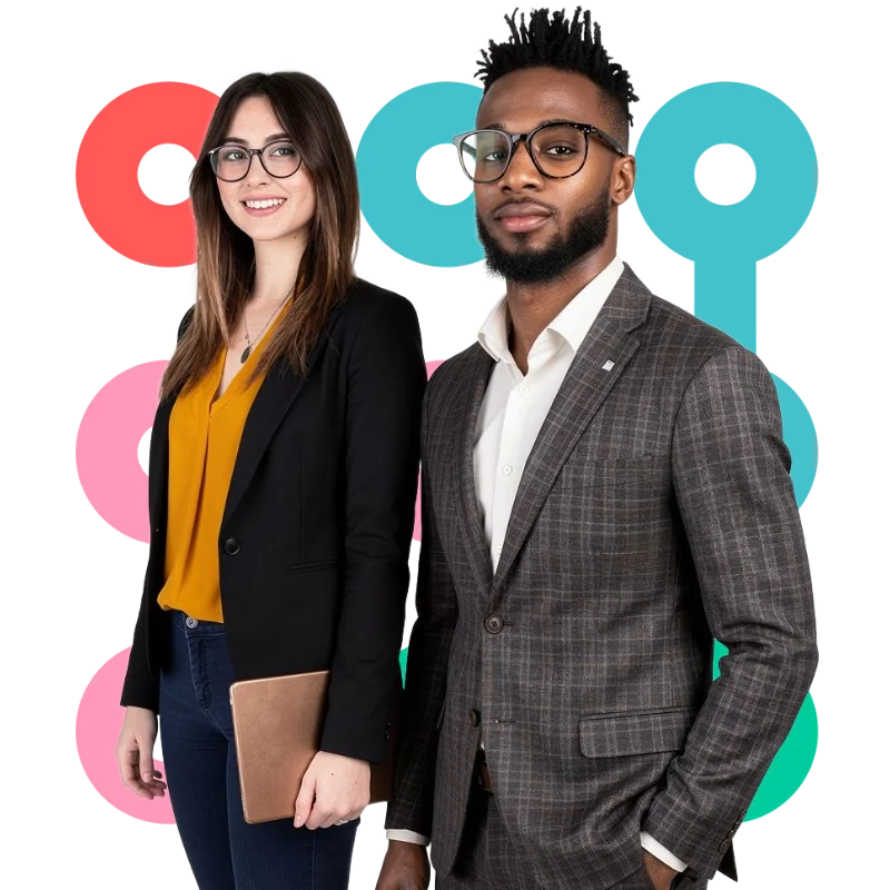 Jeunes managers épanouis en entreprise