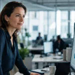 cadre experte concentrée sur son métier, illustrant le droit de ne pas manager et l'évolution de carrière sans encadrement