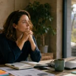 femme perdue dans ses pensée à c uase de Hypersensibilité managériale