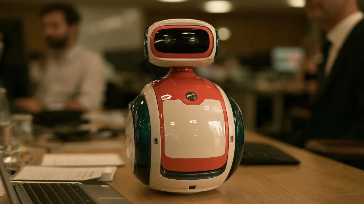 un robot pour illustrer l'ia qui rend plus sur les managers de leur erreur