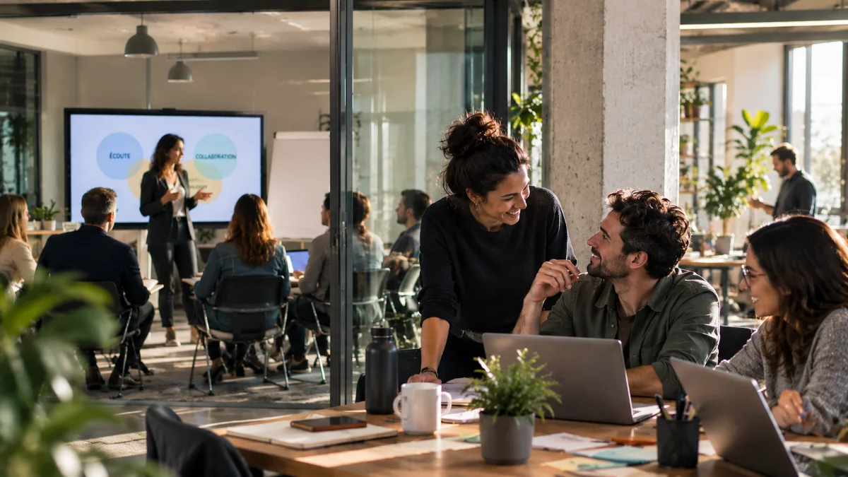 groupe de travail qui mesure l'efficacité de leur parcours de formaiton