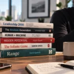 les livres de management 2026 posés en pile sur un bureau
